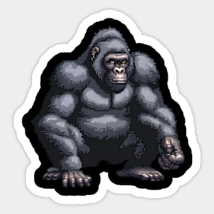 Gorilla in Pixel Form Sticker